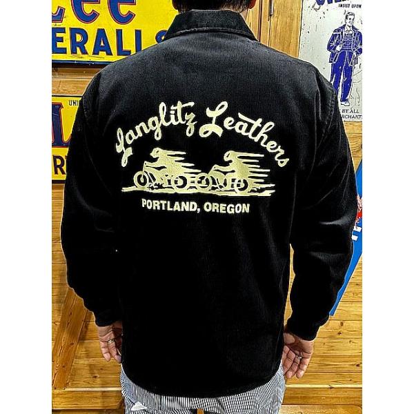 値下げ☆Langlitz Leathers×Dehen ウールカーコートLサイズ Langlitz Leathers（ラングリッツレザー） コーチジャケット Langlitz