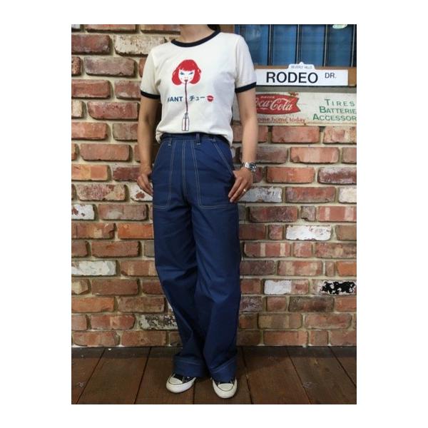 美品完売 MISS LADYBUG ミスレディーバグ 40’sデニムワークパンツ hangarmarket-ladys_ml-19-ss-02