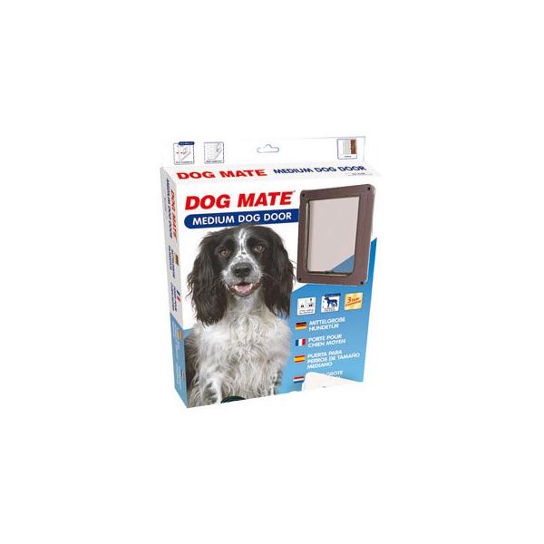 ペットドア PET-MATE DOGMATE ドッグドアM ブラウン ドッグフラップ