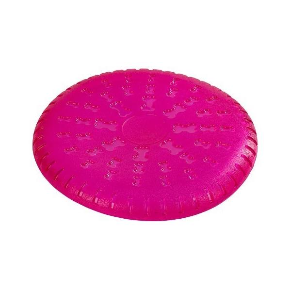 １９６２年からペット用品を製造するドイツのペット用品ブランド。TPRでできたフリスビーです。 程よい硬さで噛んでもOKで歯と歯茎に優しいです。 水に浮くのでアウトドアでも楽しめます。 サイズ直径23.5ｃｍ