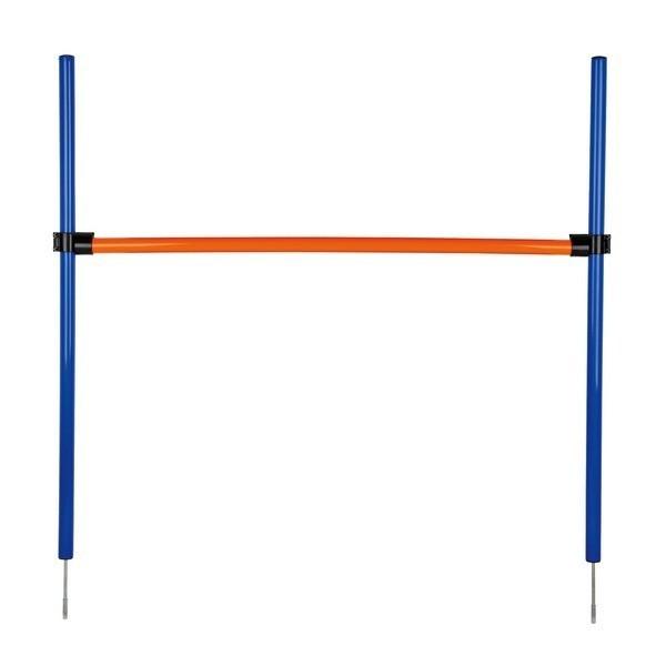 屋外で使えるアジリティグッズプラスチックでできています。怪我をしないようにバーがチューブになっています。わんちゃんに合わせて高さも調節可能。セットは、2つのポスト、1本の棒と2つの支えから成ります付属のバッグに小さくたたんで持ち運びできます...