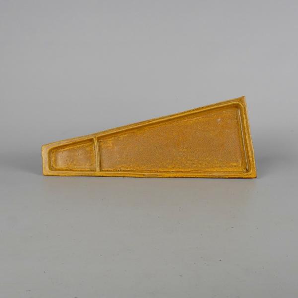 品　名 　水盤  (落款あり)サ　イ　ズ 　高さ　 約1.3センチ　　横幅　 約29センチ　奥行　 約11.5センチ