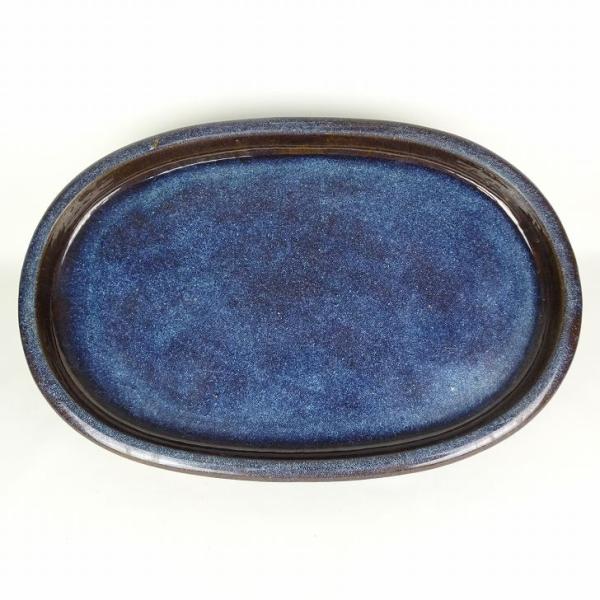 品名 　水盤 (中国鉢)サイズ 　高さ 　約6.5センチ　　横幅 　約61.3センチ　奥行 　約40.5センチ