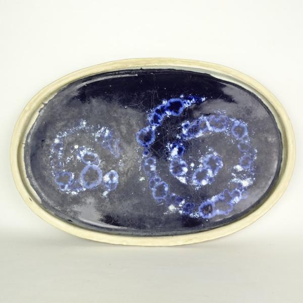 品名 　水盤 (義村秀峰)サイズ 　高さ 　約4.4センチ　　横幅 　約62センチ　奥行 　約41センチ