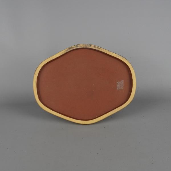 品名 　水盤　 (落款なし)サイズ 　高さ 　約2.2センチ　　横幅 　約21センチ　奥行 　約16.5センチ