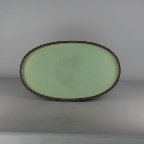 品名 　水盤　 (千交苑)サイズ 　高さ　 約3.3センチ　　横幅 　約55.5センチ　　(53cm)　奥行 　約33センチ　　 (30.8cm)