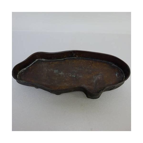 商品名 　銅水盤・水盤 ( 大明宜徳)サイズ 　高さ　 約5.3センチ　　横幅　 約37センチ　奥行　 約16.5センチ