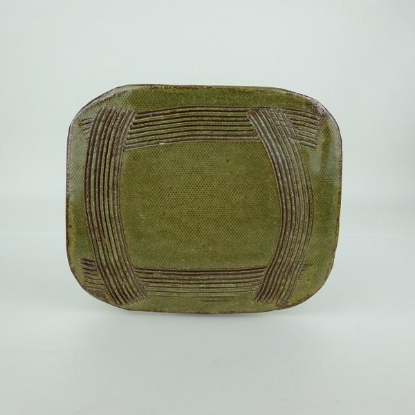 品名 　陶板　 (花台・飾卓)サイズ 　高さ　約 0.8センチ　　横幅　約 14.3センチ　奥行 　約 12.2センチ