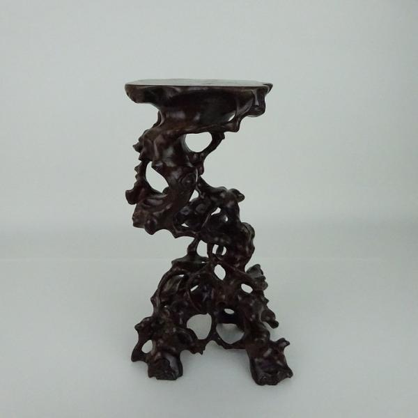 品名 　根卓 花台　(卓台・小品卓)サイズ 　高さ　 約22センチ　　横幅 　約13センチ　奥行　 約10センチ