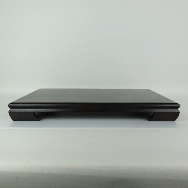 品名　卓　花台 (卓台/小品卓)サイズ　高さ　約5.5センチ　　横幅　約48.3センチ　奥行　約33センチ