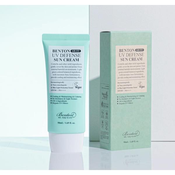 [BENTON] エアフィット UV ディフェンス サンクリーム 50ml ベントン 日焼け止め 韓国コスメ 紫外線カット 低刺激 敏感肌