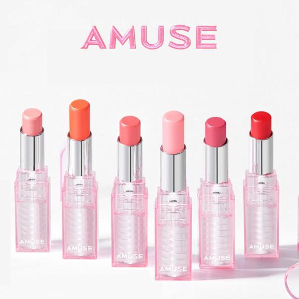 [AMUSE] デューバーム Dew Balm アミューズ 韓国コスメ リップバーム ティント リップ#02 モモバーム #03 ポメロデュー #04 チェリー #06 デューローズ