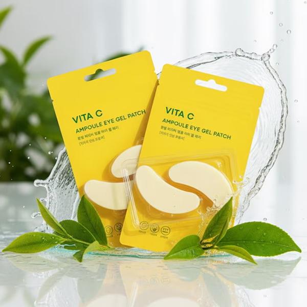 【2個セット】BONCEPT ビタC アンプル アイジェルパッチ12枚入 Vita C Ampoule Eye Gel Patch 目元 パック 目元シート ビタミンC まとめ買い 保湿 アイパッチ