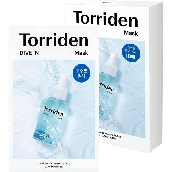 [Torriden]トリデン ダイブイン マスクパック 27ml×10枚 DIVE IN Hyaluronic Acid Mask Pack ヒアルロン酸 韓国コスメ