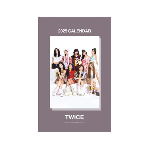 TWICE グッズ 卓上 カレンダー ( 写真集 ピンク 卓上カレンダー