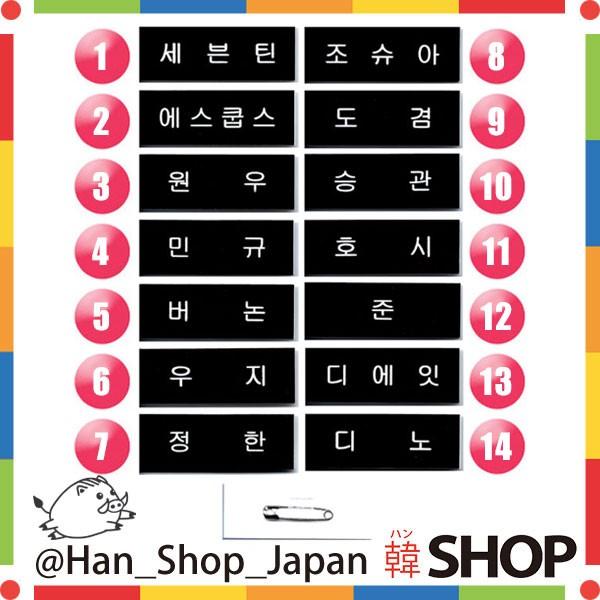 Seventeen セブンティーン セブチ 名札 バッジ メンバー選択 Svt 002 韓shop 通販 Yahoo ショッピング