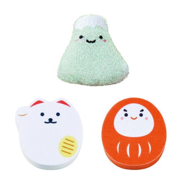 使い分け 縁起物 スポンジ 3種セット × 1個　結婚式 センスのいい プチギフト おしゃれ