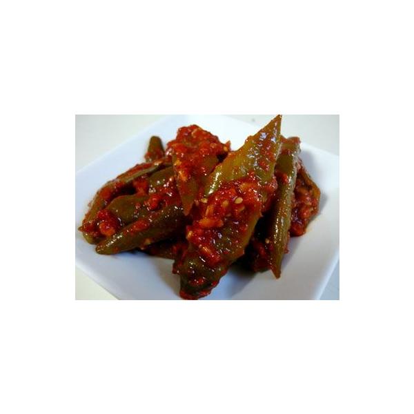 自家製の辛口ダレに漬けたものです。