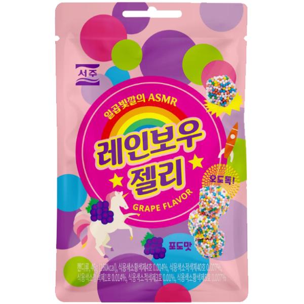 SEOJU レインボーゼリー 46g / 韓国食品 韓国お菓子 SEOJU レインボーゼリー  レインボーゼリー 46g