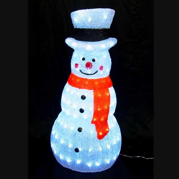 コロナ産業 LEDイルミネーション/3Dスノーマンモチーフ/LED ホワイト