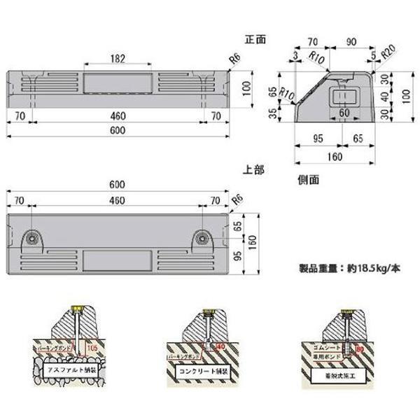 パーキングブロック Nsp 100b 幅600mm高100mm 車止め ブロック コンクリート カーストッパー 車止め 置くだけ 駐車場 Buyee Buyee 提供一站式最全面最專業現地yahoo Japan拍賣代bid代拍代購服務 Bot Online