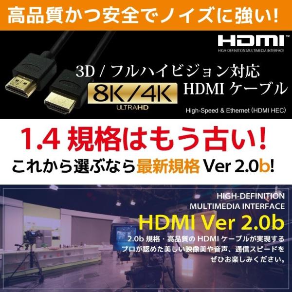 HDMIケーブル 5m Ver.2.0b フルハイビジョン HDMI ケーブル 4K 8K 3D 対応 5.0m 500cm HDMI50 テレビ パソコン PC AV スリム 細線 ハイスピード 種類 送料無料