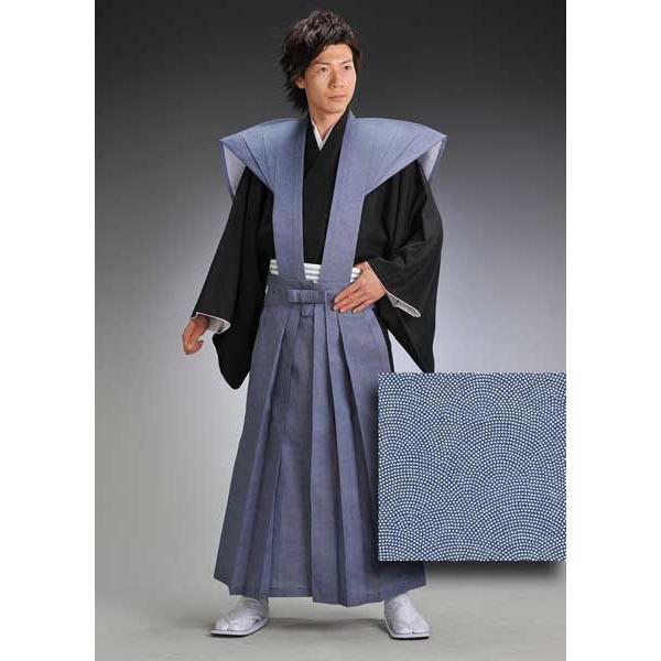 平和屋着物○男性 色紋付 羽織セット 着物・御召御納戸色 羽織・百