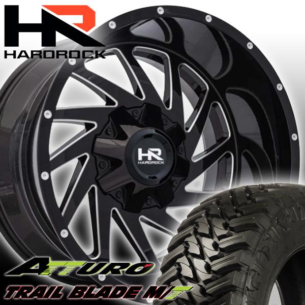 HARDROCK OFFROAD H704 20x12J 20インチマッドタイヤホイールセット 