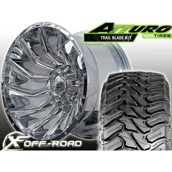新品 20インチ タイヤホイールセット XF OFFROAD 20x12J pcd139.7 