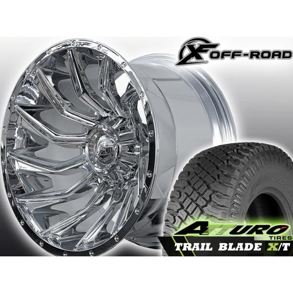 新品 20インチ タイヤホイールセット XF OFFROAD 20x12J pcd139.7 