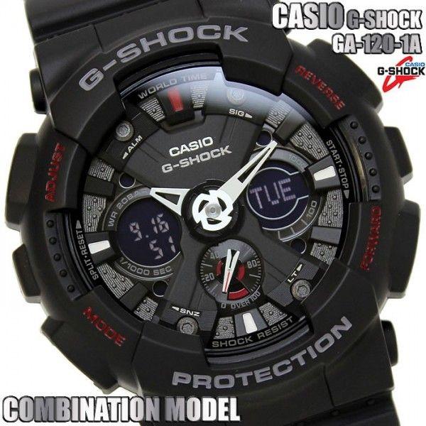 G-SHOCK カシオ 腕時計 CASIO Gショック メンズ アナデジ GA-120-1A