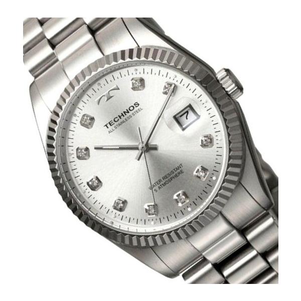 メーカー正規品】TECHNOS テクノス 高級感 腕時計 ラウンド デイト