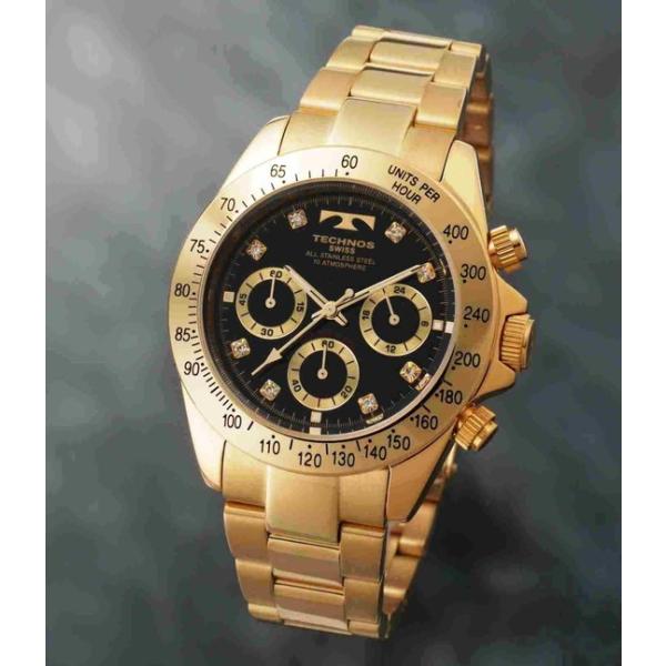 [テクノス] クロノグラフ腕時計 T8B13SH メンズ 　オレンジ テクノス] クロノグラフ腕時計 T8B13SH メンズ オレンジ Amazon