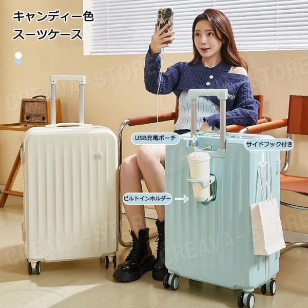 【赤字覚悟】❗USB充電口付き Mサイズ 65L ホワイト 軽量✨スーツケース 楽天市場】【赤字覚悟】スーツケース キャリーケース フロント