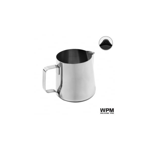 WPM ラウンドスパウト ミルクピッチャー 600ml ステンレス