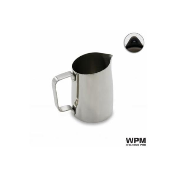 WPM ラウンドスパウト ミルクピッチャー 500ml ステンレス