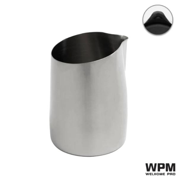 WPM ラウンドスパウト ハンドルフリー ミルクピッチャー 450ml スリーブ別売