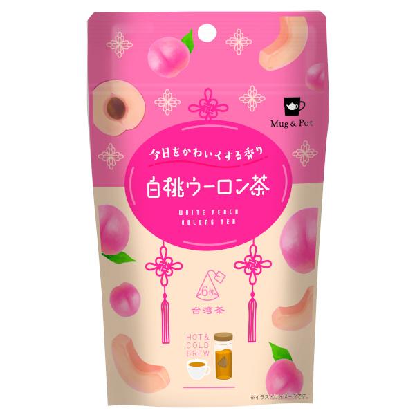 白桃のふわっとした香りと烏龍茶のスッキリした味わい。タイプ：ティーバッグ内容量：2g×6pパッケージサイズ：W110×H180×D60 mm原産国名：台湾保存方法：直射日光、高温多湿を避けて保存してください。台湾茶の王様・凍頂烏龍茶にとろり...