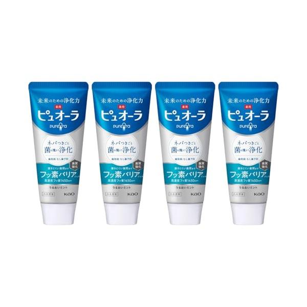 【まとめ買い】4個セット ピュオーラ 薬用ピュオーラ バリア ジェル ハミガキ 115g