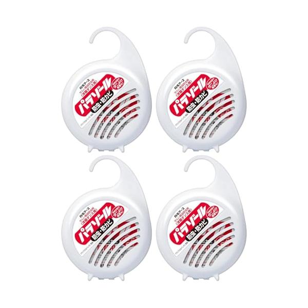 【まとめ買い】4個 白元アース 洋服ダンス用パラゾール 容器付き 108g