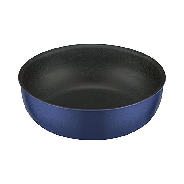 他サイト： サーモス デュラブルシリーズ 取っ手の取れる炒め鍋 24cm ガス火専用 インディゴブルー KVC-024D IBLの商品画像