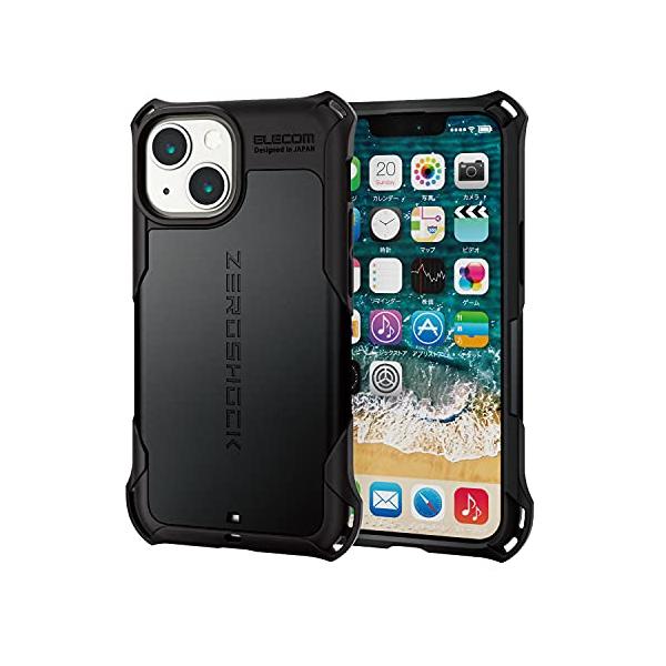 エレコム iPhone 13 mini/ハイブリッドケース/ZEROSHOCK