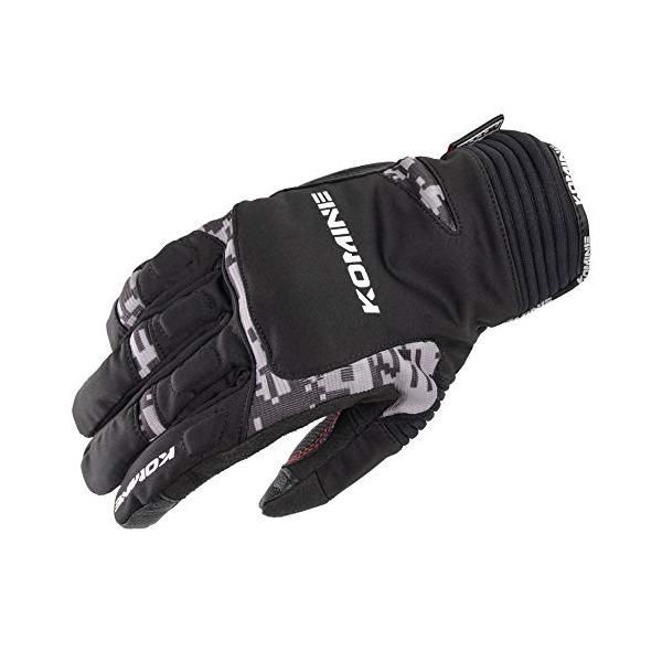 他サイト： コミネ(KOMINE) バイク用 ウインターグローブ-カルタゴ Black/Digital C 2XL GK-801 1010 秋冬春向け 防水の商品画像