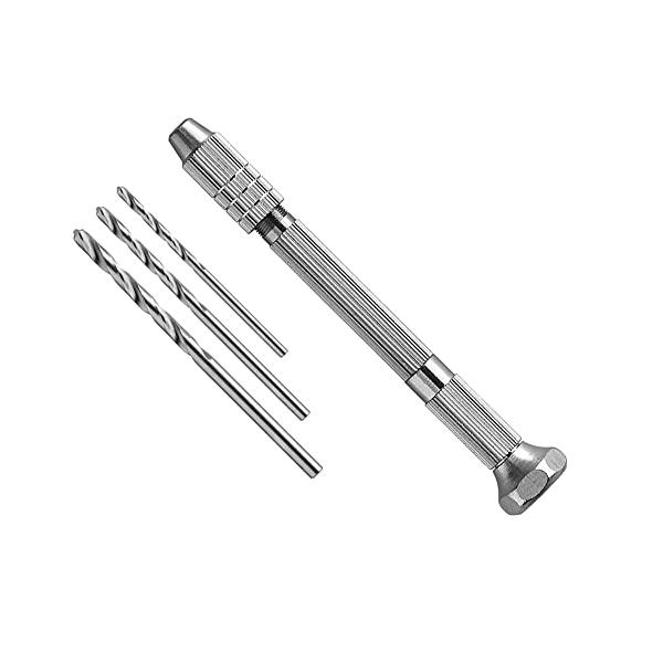 収納式ドリル付 3.2mm・シルバー  No.94・・Style:収納式ドリル付 3.2mm・サイズ:約全長102×ハンドル径8×座金径15mm・重量:59g・材質:本体・キャップ・チャック/真鍮、ドリル/ハイス鋼・対応サイズ:0.1~3....