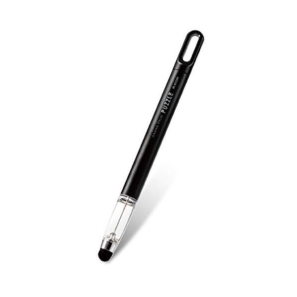 他サイト： エレコム タッチペン 【 パズルゲーム専用 】 超感度タイプ スマホ/タブレット 対応 ブラック P-TPGCPZBKの商品画像