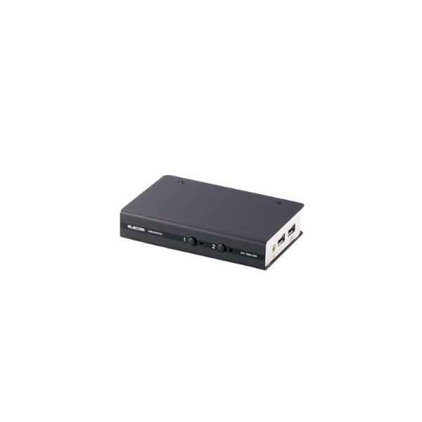 エレコム KVMスイッチ pc切替機 USB DVI スピーカー 2台 KVM-DVHDU2