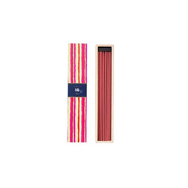 他サイト： 日本香堂(Nippon Kodo) かゆらぎ 梅 スティック ４０本入 香立付 ホワイト 40個 (x 1)の商品画像