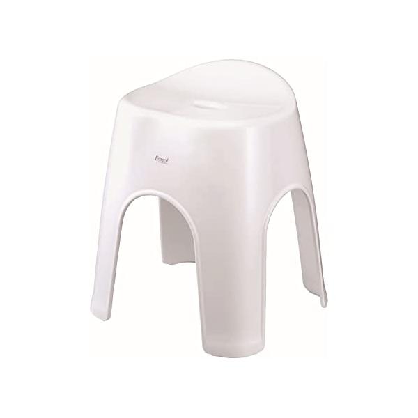 他サイト： アスベル 風呂椅子 通気性抜群 エミール 座りやすい座面 40cm 白 立ち座りがラク A5304の商品画像