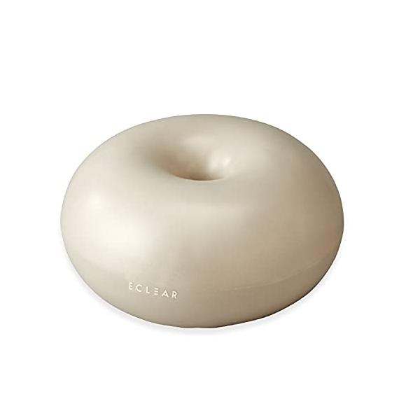 他サイト： エレコム バランスボール 50cm エクリアスポーツ ドーナツ型 Lサイズ 転がらない ポンプ付 アイボリー HCF-BBDLIVの商品画像