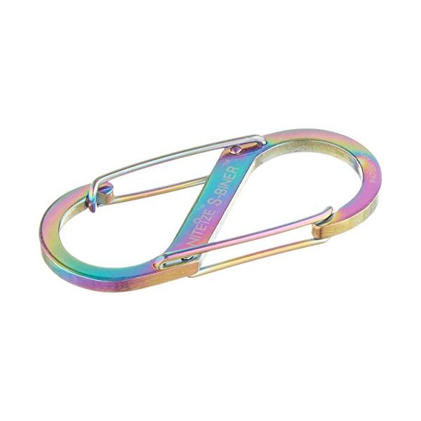 ・スペクトラム 小 SB2-03-07・・Color:スペクトラム・S字型のステンレス・アクセサリーカラビナ。2箇所のフックで、取り付け&amp;取り外しを別々に行うことができるとても便利なアイテムです。・※クライミングや荷物の運搬には絶対...